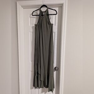 Cato Army Green Maxi Dress Size L